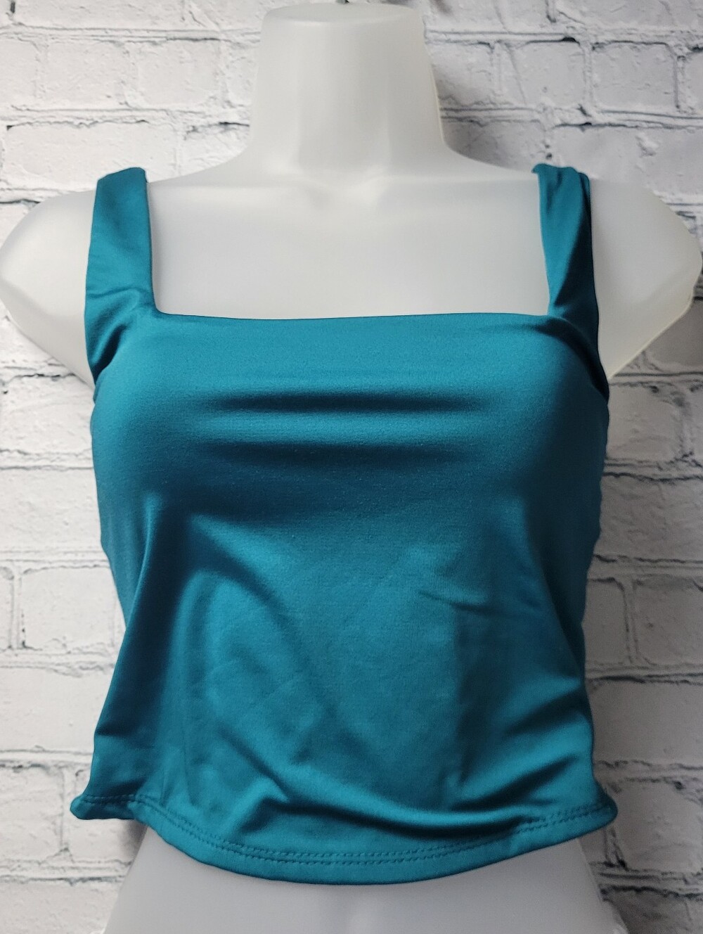 Size S Teal Crop Top